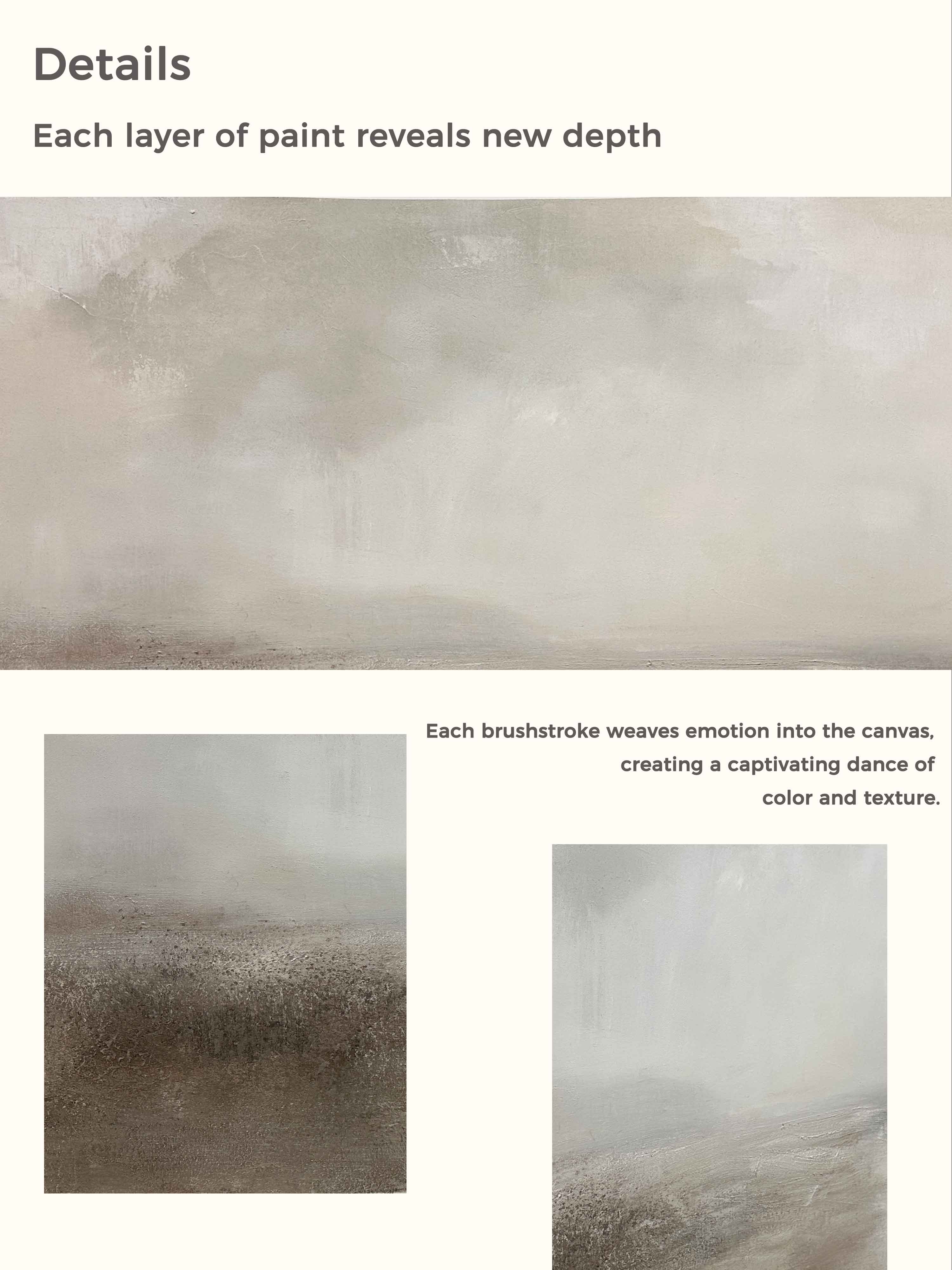 Vintage Beige Wall Decor Antique Country Home Decor Rustic Lake Wall Art Earth Tone Lake Decor