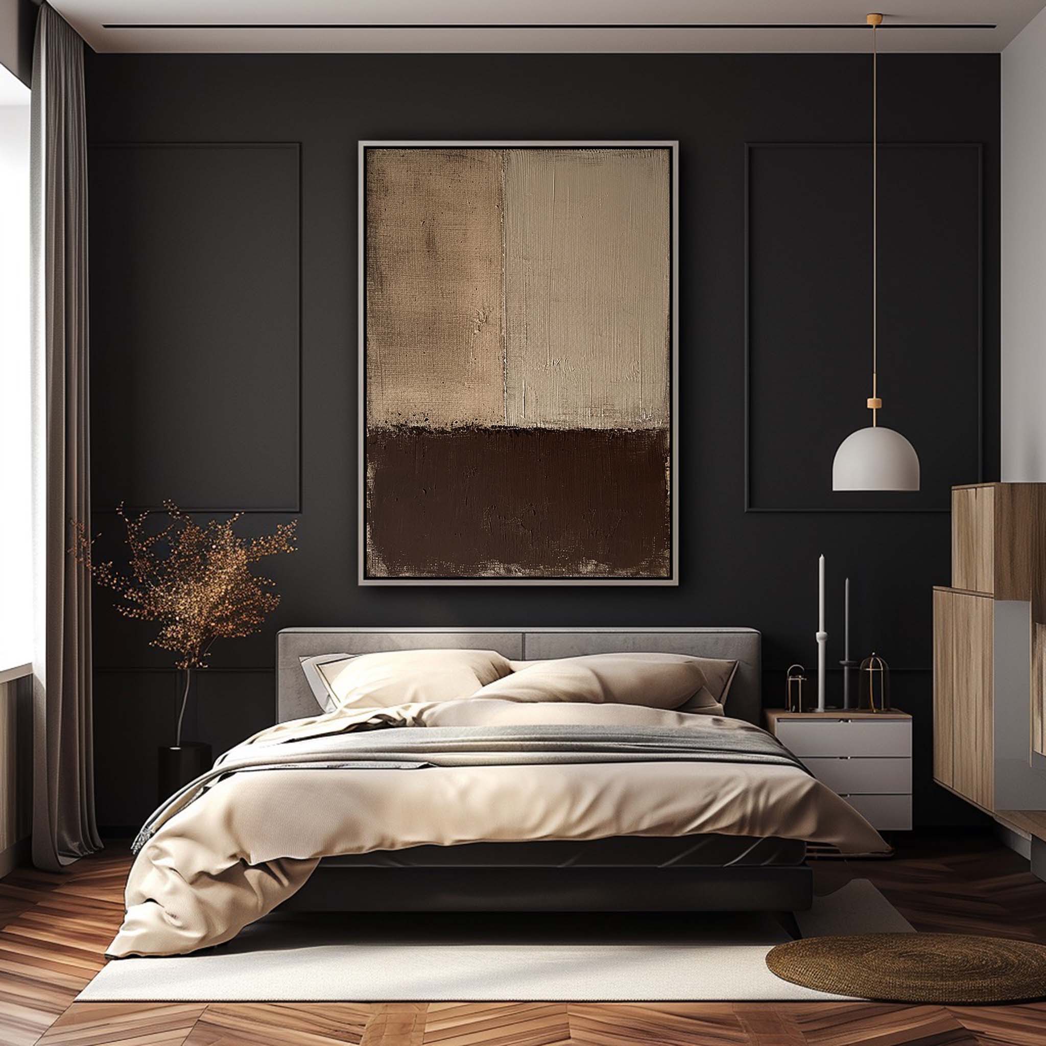 Beige Brown Minimalist Wall Art Beige Wabi Sabi Wall Art Brown Beige Texture Painting