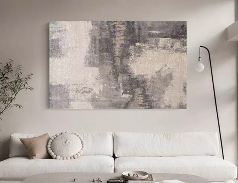 Minimalist Beige Abstract Canvas Wall Art Beige And Brown Abstract Textured Painting Beige Abstract Art