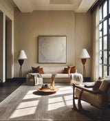 Original Beige Abstract Painting Pure Beige 3d Minimalist Painting Big Brown Canvas Art