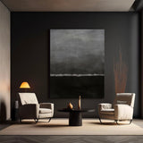 Black And Grey Minimalist Painting Black And White Wall Art Black And Grey Abstract Art