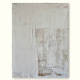 Beige White Minimalist Painting On Canvas Large Minimalist Abstract Painting White Minimalist Painting