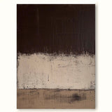 Dark brown and Beige Minimalist Painting Beige and Brown Abstract Painting Brown Wall Painting