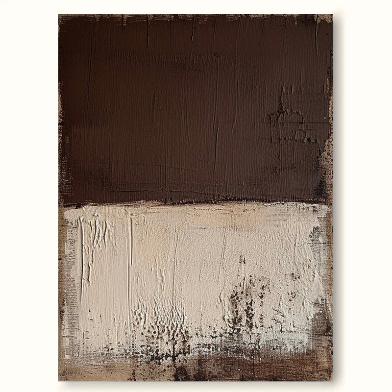 Large Brown And Beige Minimalist Abstract Painting Large Beige Textured Wall Art Beige Neutral Painting
