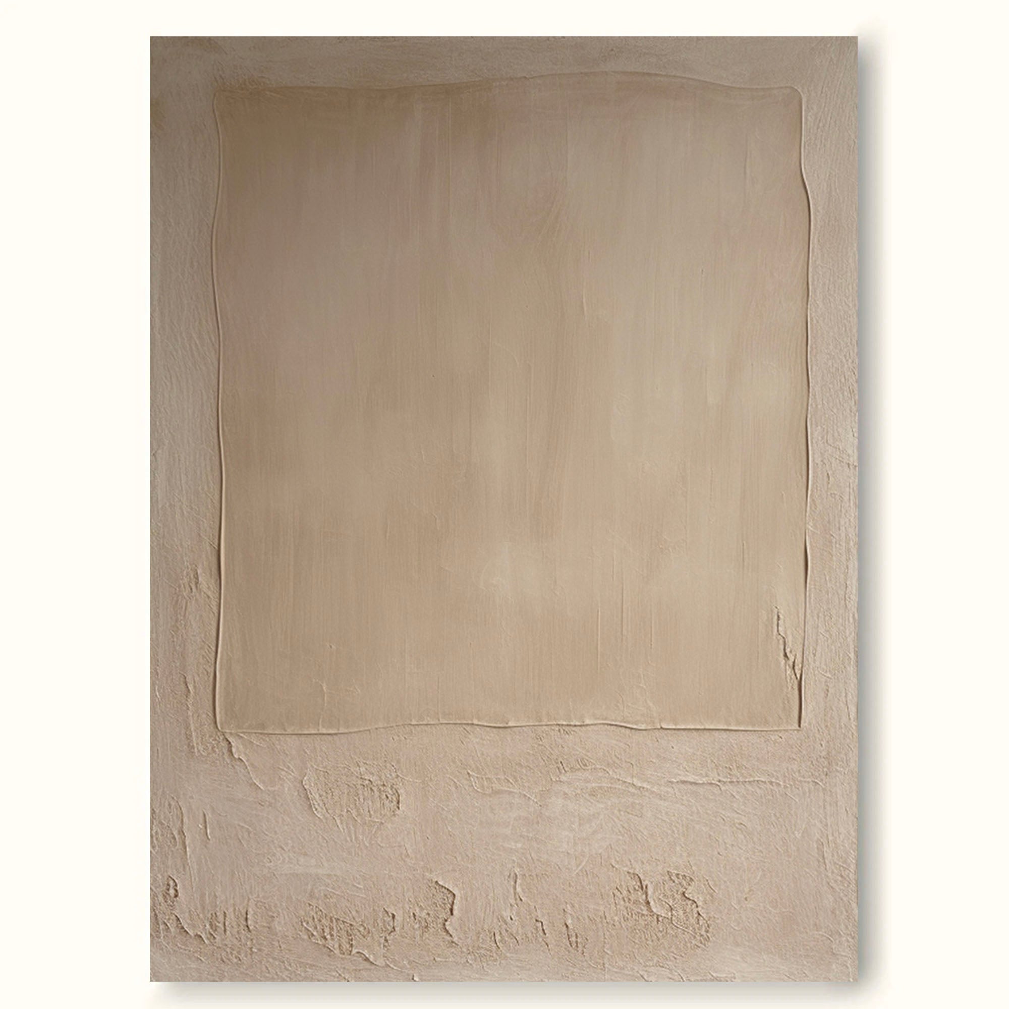 Pure Beige Minimalist Art Large Beige Texture Abstract Painting Beige Painting Beige Abstract Art 