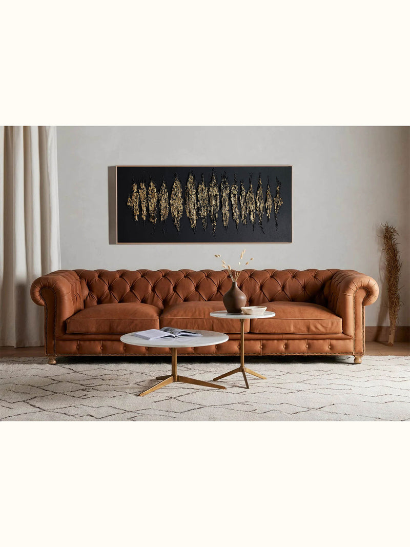 Oversized Textured Abstract Minimalist Painting Extra Large Minimal Canvas Art Black And Gold For Living Room
