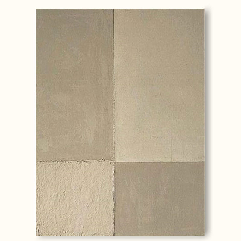 Large Beige Abstract Painting Beige Textured Wall Art Contemporary Minimalist Painting