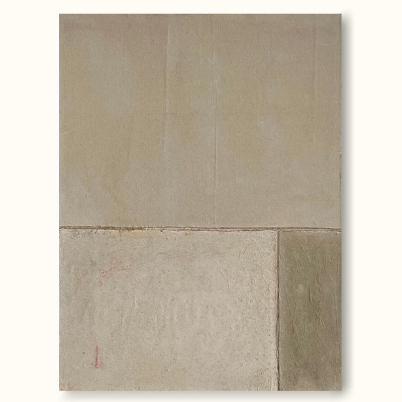 Wabi-Sabi Wall Art Beige Minimalist Canvas Art Large Neutral Wall Decor