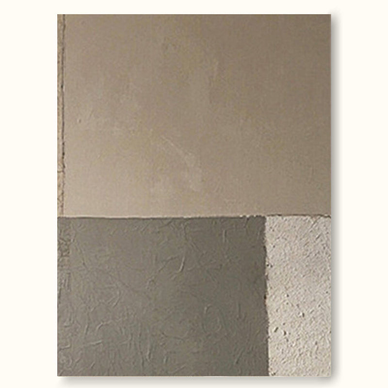 Larger Beige Wall Art Oversize 3d Plaster Art Brown Texture Painting On Canvas Wabi-Sabi Wall Art