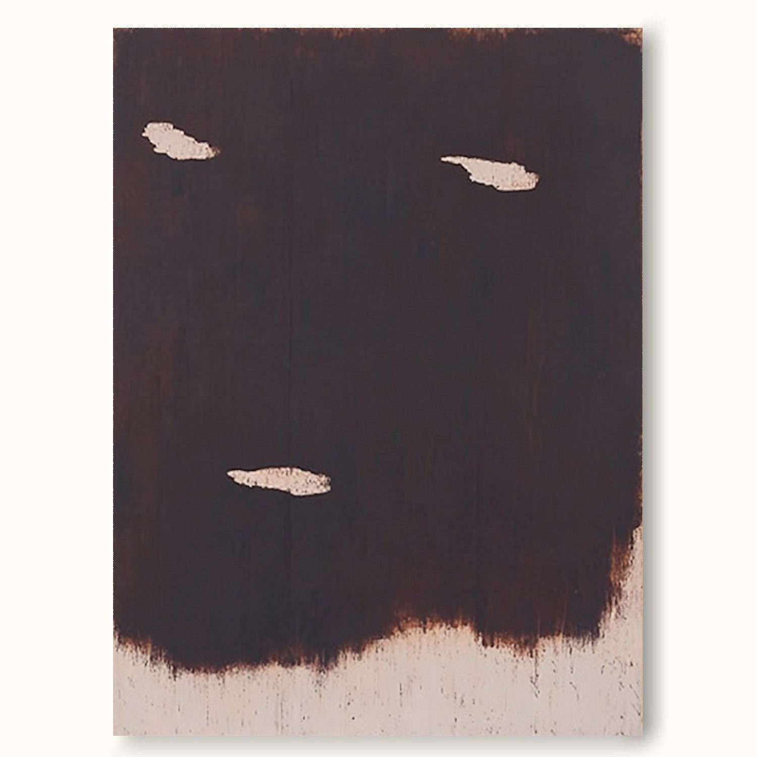 Dark Brown Minimalist Abstract Painting Contemporary Brown Abstract Wall Art Large Dark Brown Abstract Oil Painting