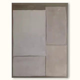 Large Gray Minimalist Wall Art Gray Acrylic Minimalist Art Gray Textured Painting