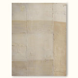 Brown And Beige Minimalist Wall Art 3d Textured Canvas Painting Original Beige And Brown Painting