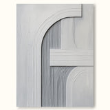 Minimalist White Texture Painting Large White Abstract Painting Large White Minimalist Wall Art