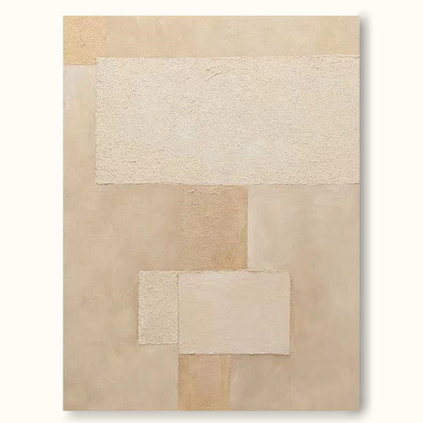 Beige Brown Wall Art Brown Geometric Wall Art Beige Brown Abstract Canvas Art