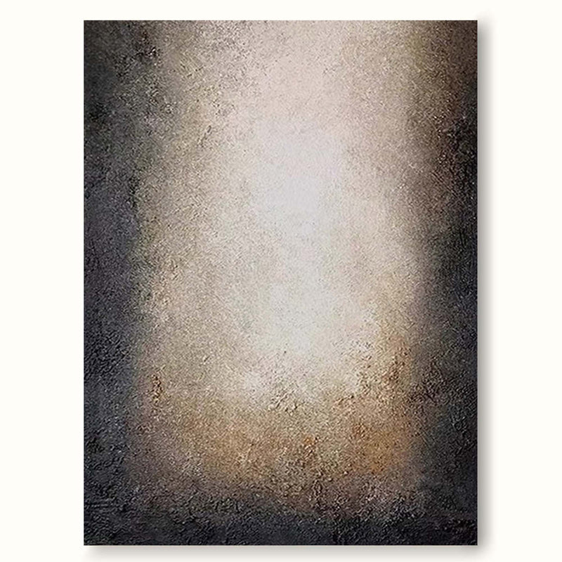 Large Minimalist Abstract Canvas Art Beige And Black Texture Painting Nordic Abstract Painting