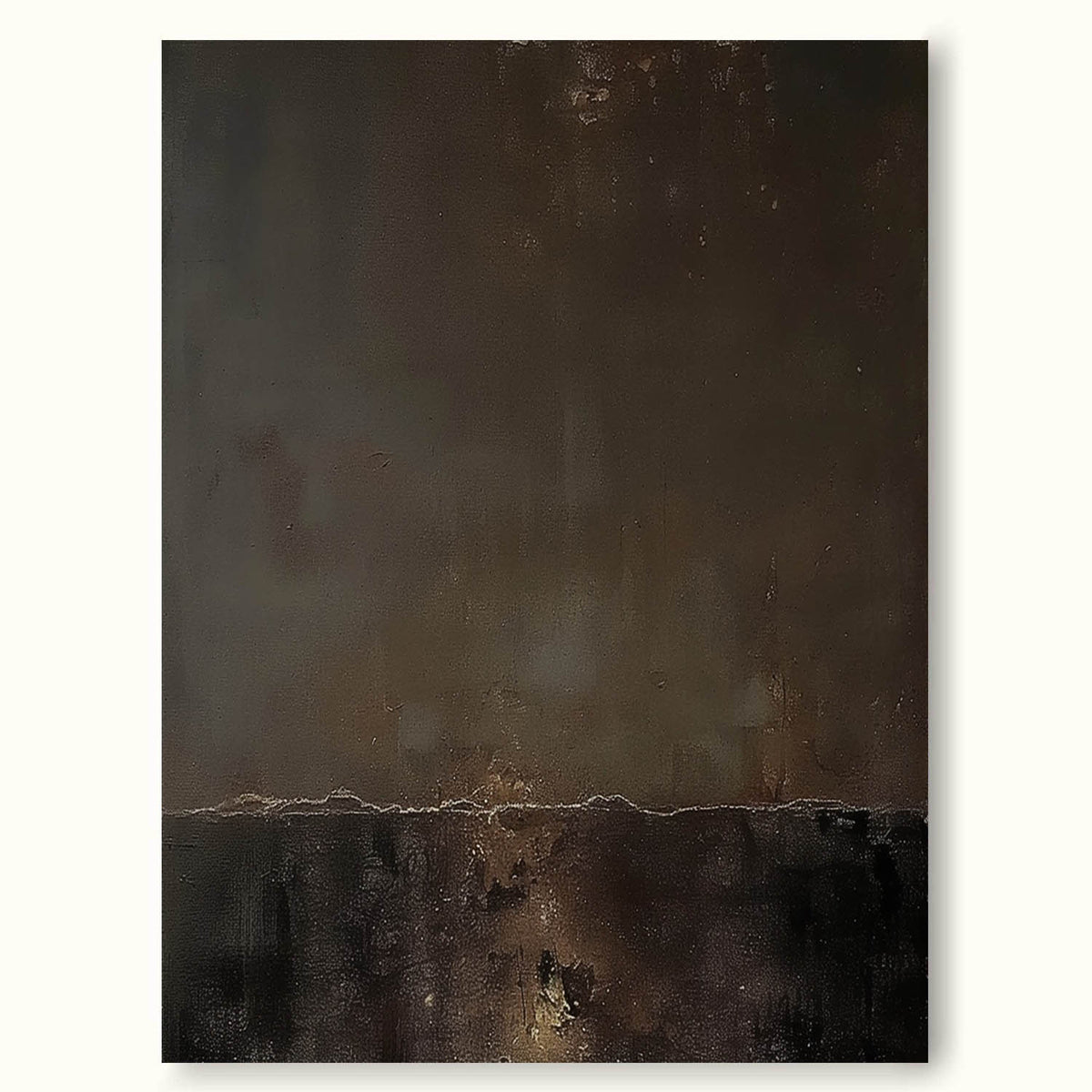 Brown Wabi Sabi Minimalist Wall Art Brown Modern Minimalist Canvas ...
