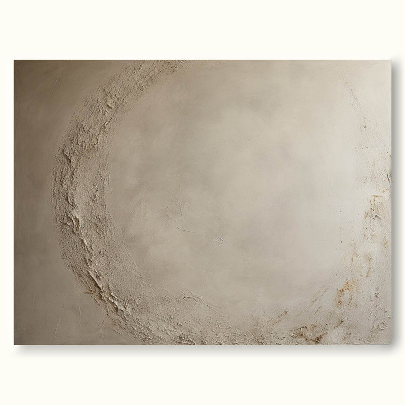 Original Beige Abstract Painting Minimalist Beige Wall Art Beige Wabi Sabi Minimalist Wall Art