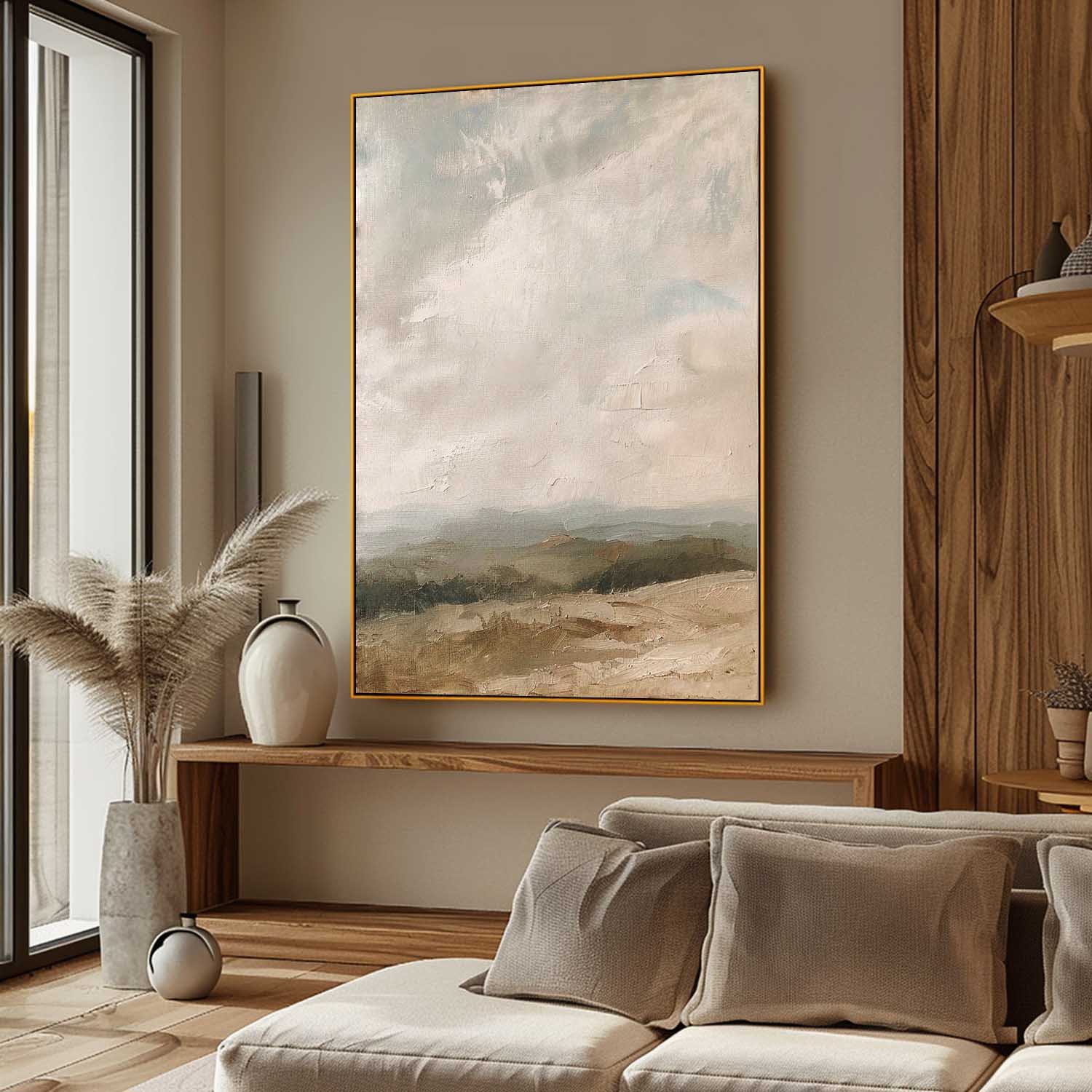 Vintage Countryside Painting Country Landscape Oil Painting Vintage Landscape Wall Art Painting