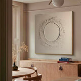 Minimalist Beige Canvas Art Large Abstract Minimalist Painting Geometric Art Wall Art