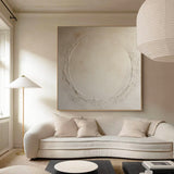 Original Beige Abstract Painting Pure Beige 3d Minimalist Painting Big Brown Canvas Art