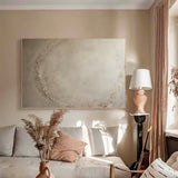 Original Beige Abstract Painting Minimalist Beige Wall Art Beige Wabi Sabi Minimalist Wall Art
