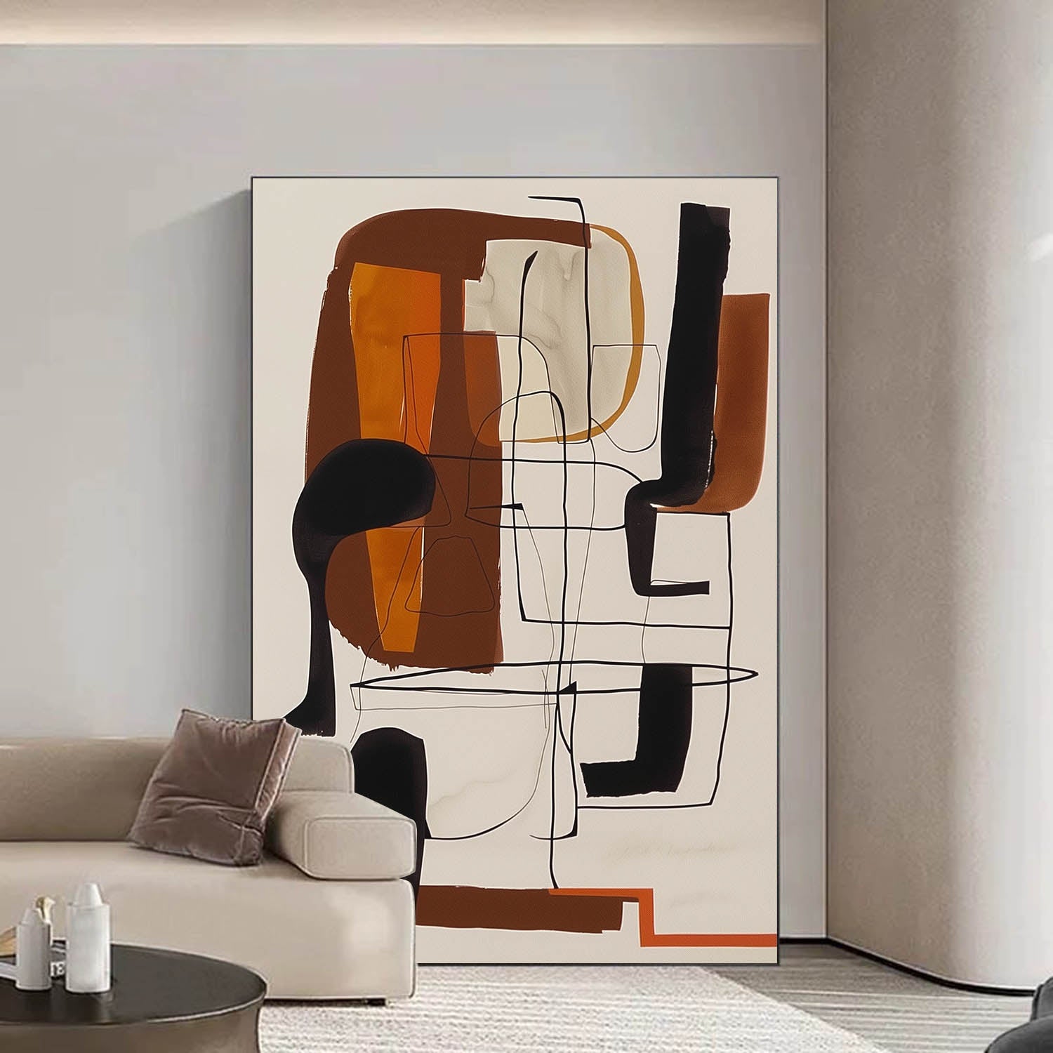 Original Abstract Oil Painting Colorful Hanging Picture Abstract Colorful Minimalist Oil Painting On Canvas