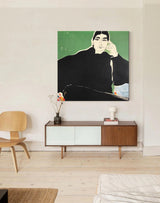 Modern Minimalist Woman Art Female Minimalist Wall Art Minimalist Portrait Painting Framed 