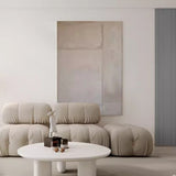 Grey Minimalist Painting on Canvas Large Gray Abstract Texture Painting