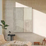 Beige Wabi Sabi Painting Pure Beige Minimalist Painting Neutral Art Wall Decoration