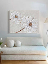 3d Flower Canvas Wall Art On Canvas Minimalist Wall Art Personalized Gift