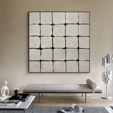 Framed Minimalist Black And White Wall Art Contemporary Minimalist Art For Living Room