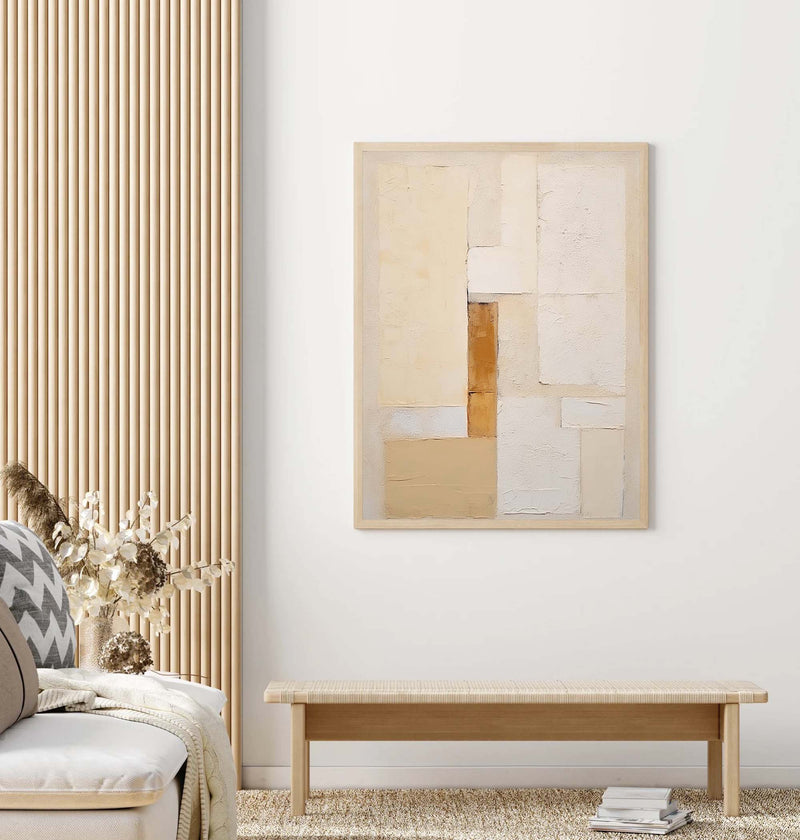 Beige Brown minimalist Wall Art Beige Brown Abstract Canvas Art Modern Home Decor