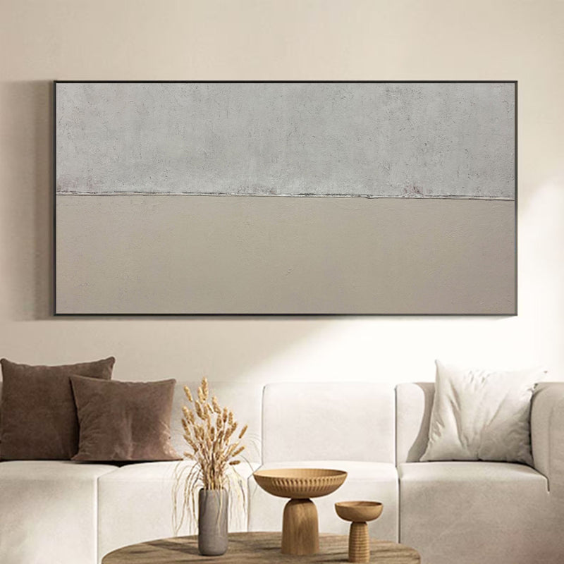 Brown Plaster Painting Textured Painting Wall Decor Minimalist Abstract Painting