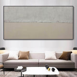 Brown Plaster Painting Textured Painting Wall Decor Minimalist Abstract Painting