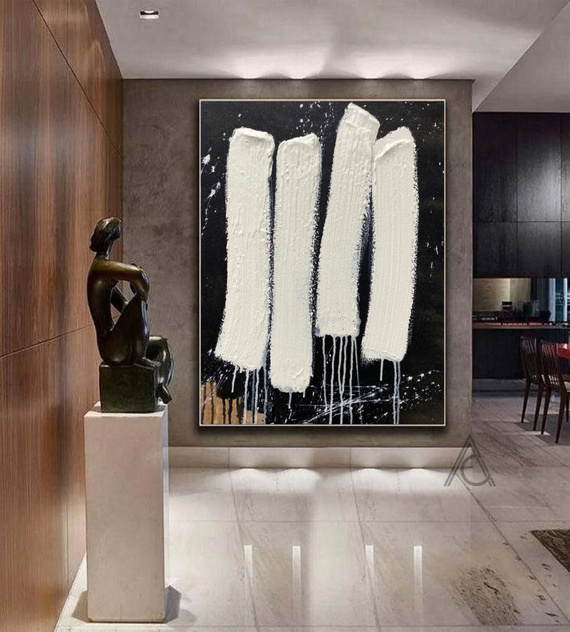 Black And White Textured Wall Art Black White Abstract Art Black And White Wall Art