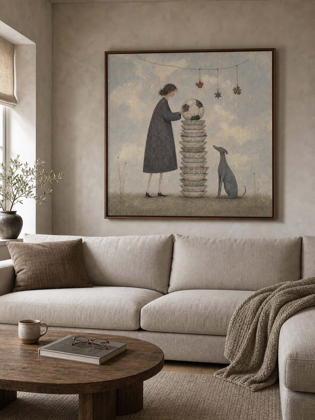 2026 World Cup Soccer Wall Art With Gentleman And Greyhound