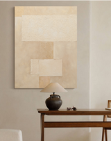 Beige Brown Wall Art Brown Geometric Wall Art Beige Brown Abstract Canvas Art