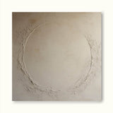 Original Beige Abstract Painting Pure Beige 3d Minimalist Painting Big Brown Canvas Art