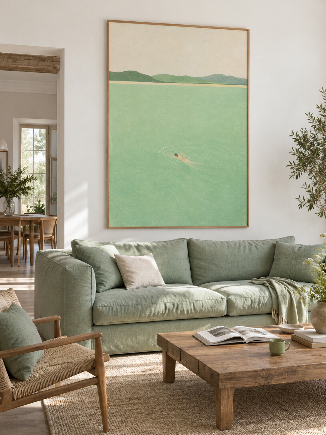 Minimalist Coastal Wall Art For Living Room And Bedroom Decor