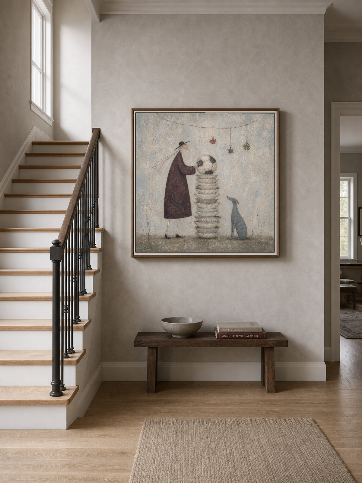 2026 World Cup Soccer Wall Art With Gentleman And Greyhound