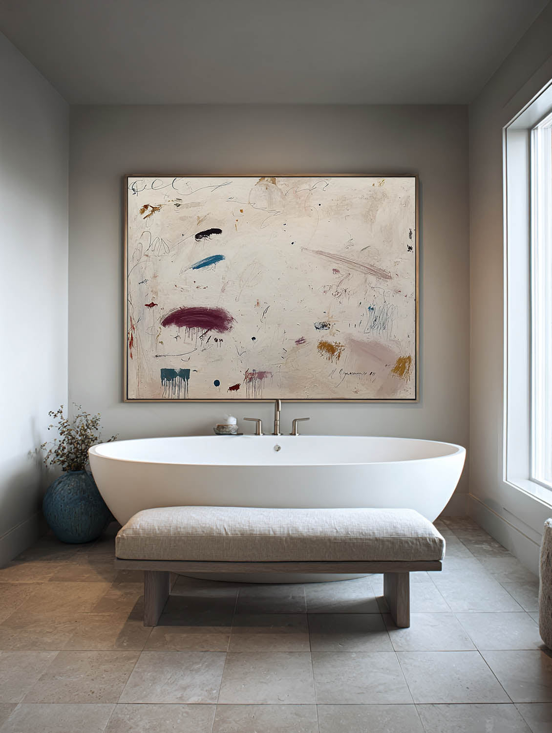 Neutral Beige And Cream Graffiti Art Minimalist Warm Neutrals Graffiti Abstract Painting Wabi Sabi Abstract Graffiti Canvas Art