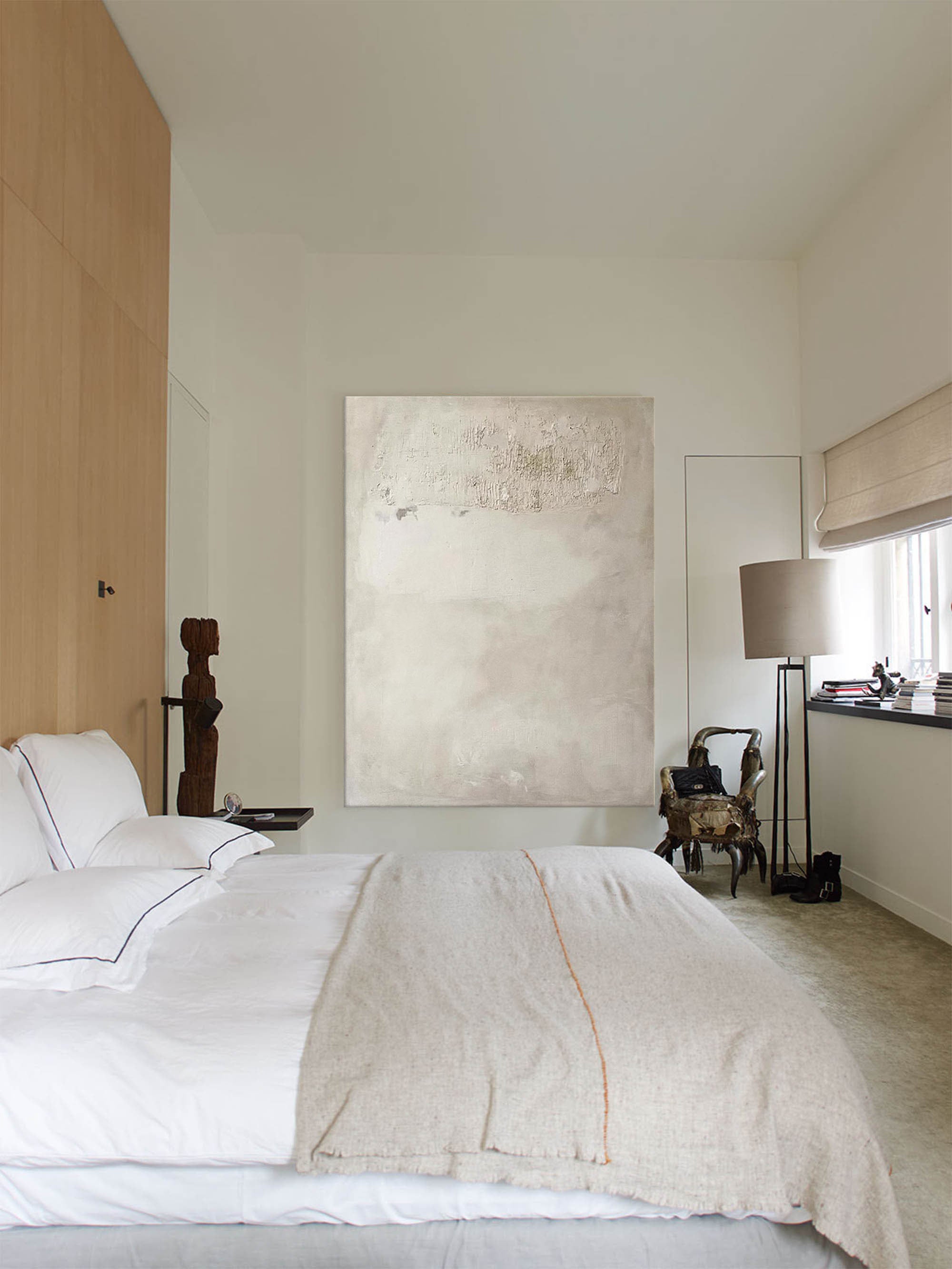 Beige Minimalist Wall Art Beige Texture Wall Art Beige Minimalist Painting on Canvas