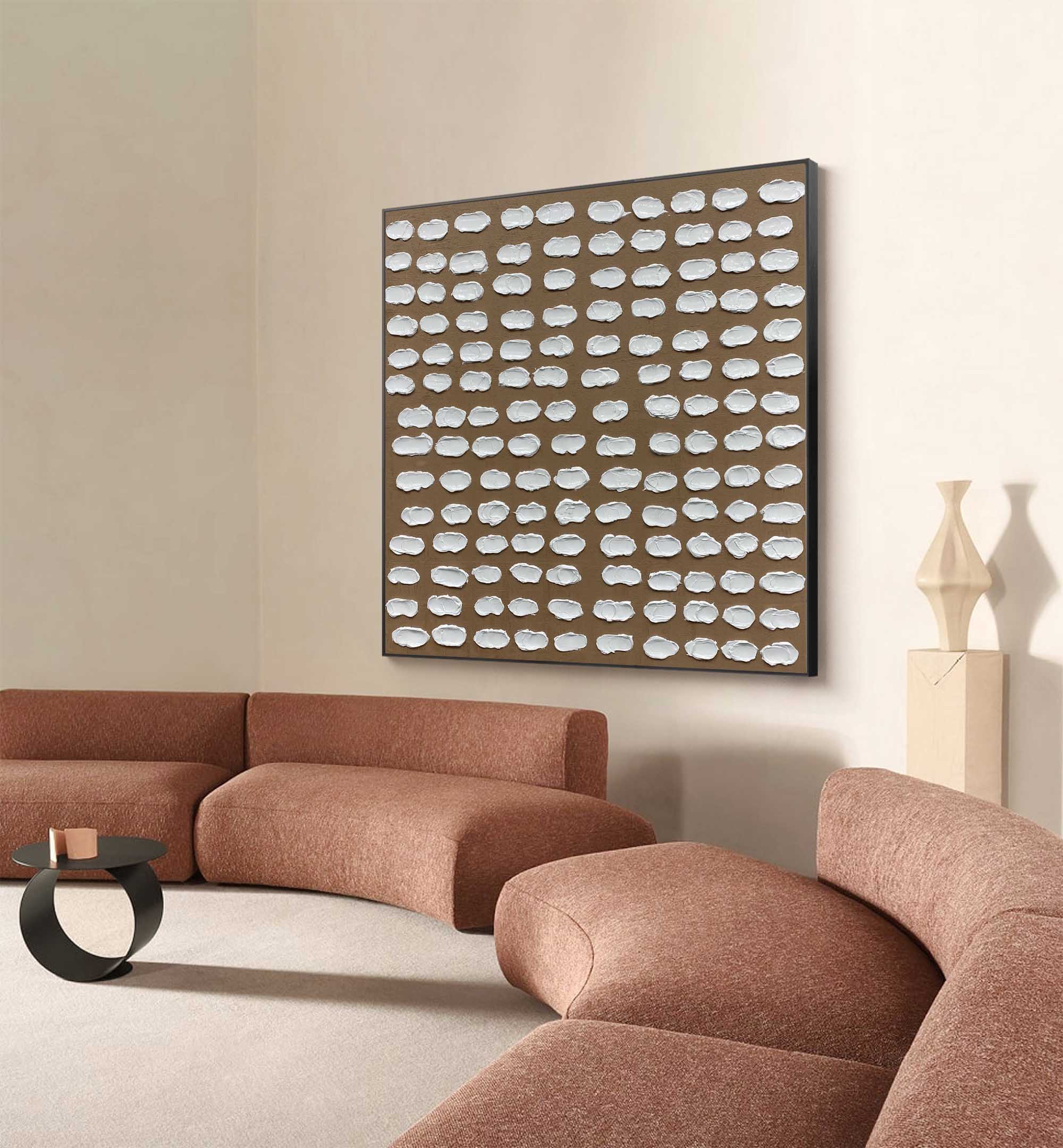 Large Black Abstract Painting Black Textured Wall Art Black Abstract Art Black 3D Wall Decor 