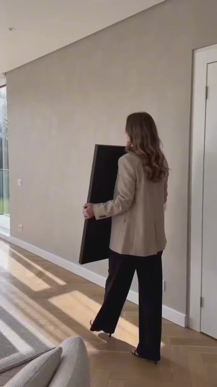 Large Black And Brown Abstract Figure Oil Painting Handmade Abstract Figure Wall Art Handmade Black Abstract Figure Painting