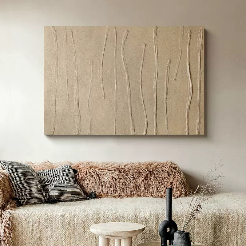beige minimalist art large line minimalist art minimal art painting acrylic painting minimalist abstract 