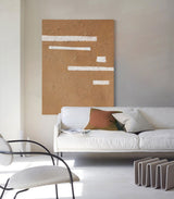 textured minimalist line art painting acrylic simplistic art for living room