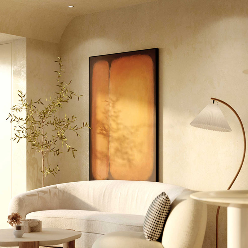Large Bright Modern Minimalist Abstract Painting On Canvas For Living Room