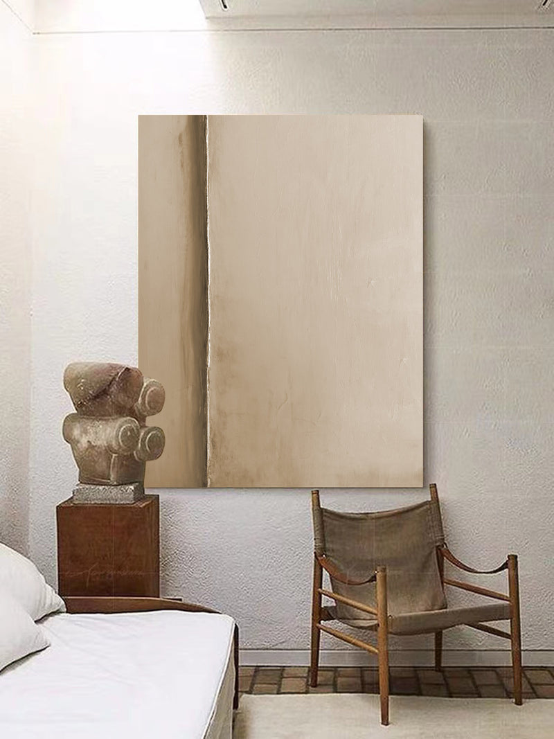 beige contemporary minimalist painting japanese minimalist painting minimal art painting