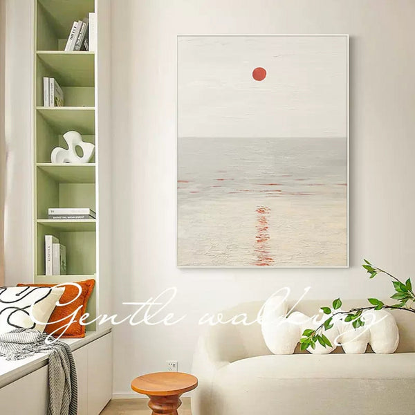 large minimalist landscape painting acrylic japanese minimalist painting on canvas for livingroom
