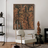  framed large texture minimal painting canvas minimalist line art contemporary minimalist painting